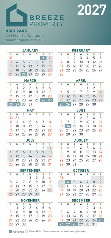 Fridge Calendar with Magnet