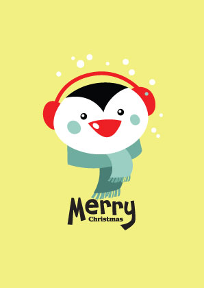 Cartoon Christmas Penguin (3006)