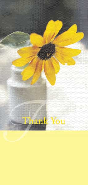 TYC44 - Yellow Flower in Vase