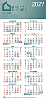 Fridge Calendar with Magnet